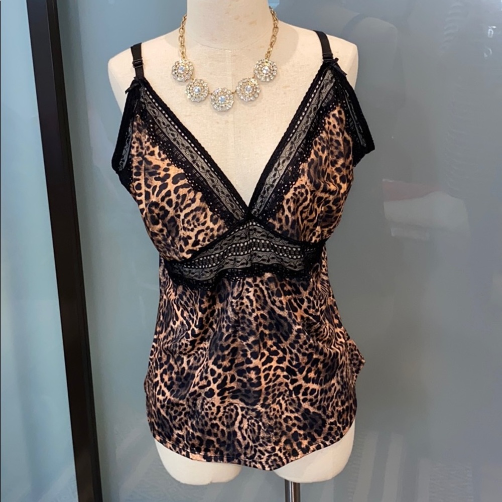 Pink Leopard Cami Size 3X